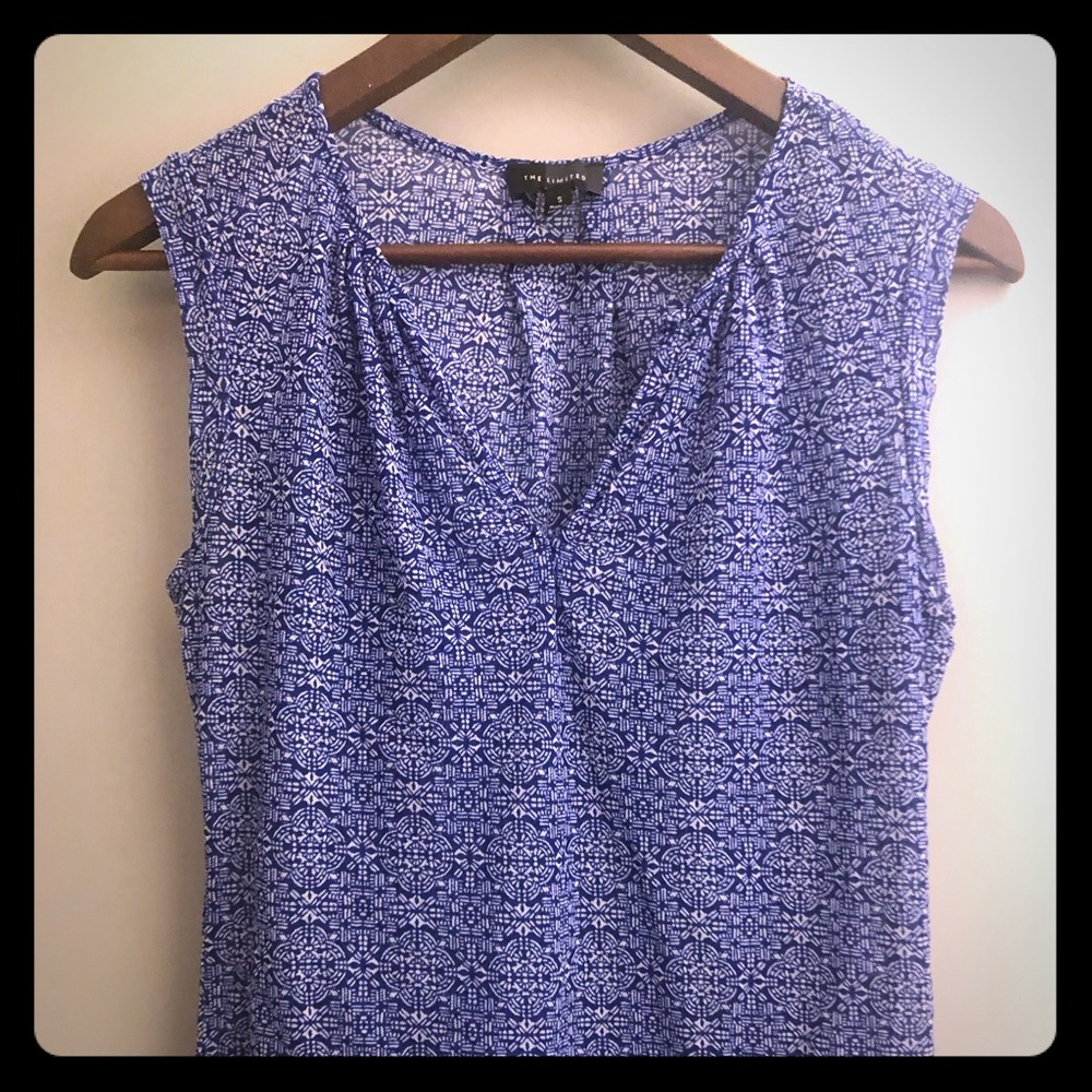 Blue and White Blouse by The Limited.